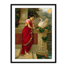 A swan telling Damayanti of Nala's love by Raja Ravi Varma Wall Art for Home Decor