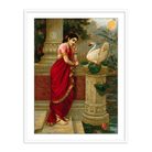 A swan telling Damayanti of Nala's love by Raja Ravi Varma Wall Art for Home Decor