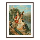 Goddess Saraswati by Raja Ravi Varma Wall Art Print for Home Decor for Home Decor India