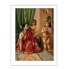 Yasoda glimpses the whole universe inside Krishna's mouth by Raja Ravi Varma Wall Art