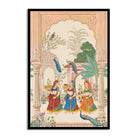 mughal art canvas print anciq