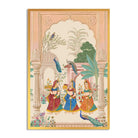 mughal art canvas print anciq