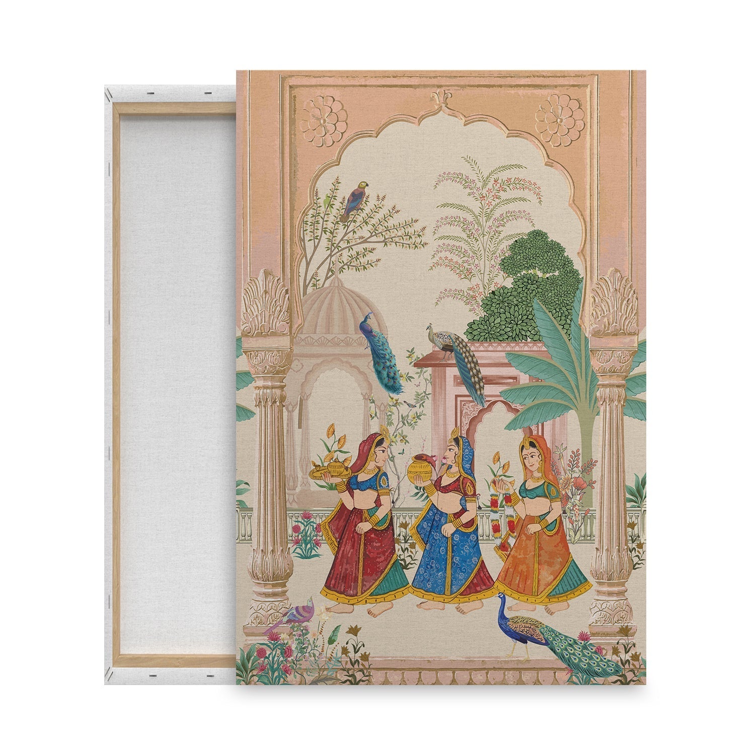 mughal art canvas print anciq