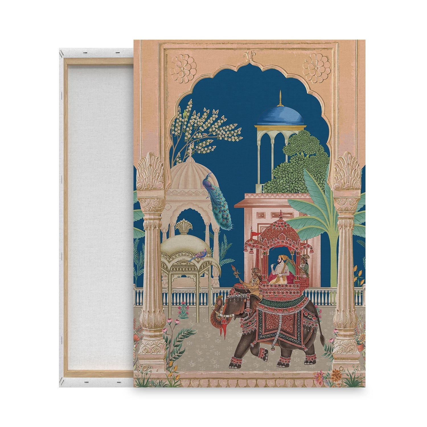 mughal art canvas print anciq